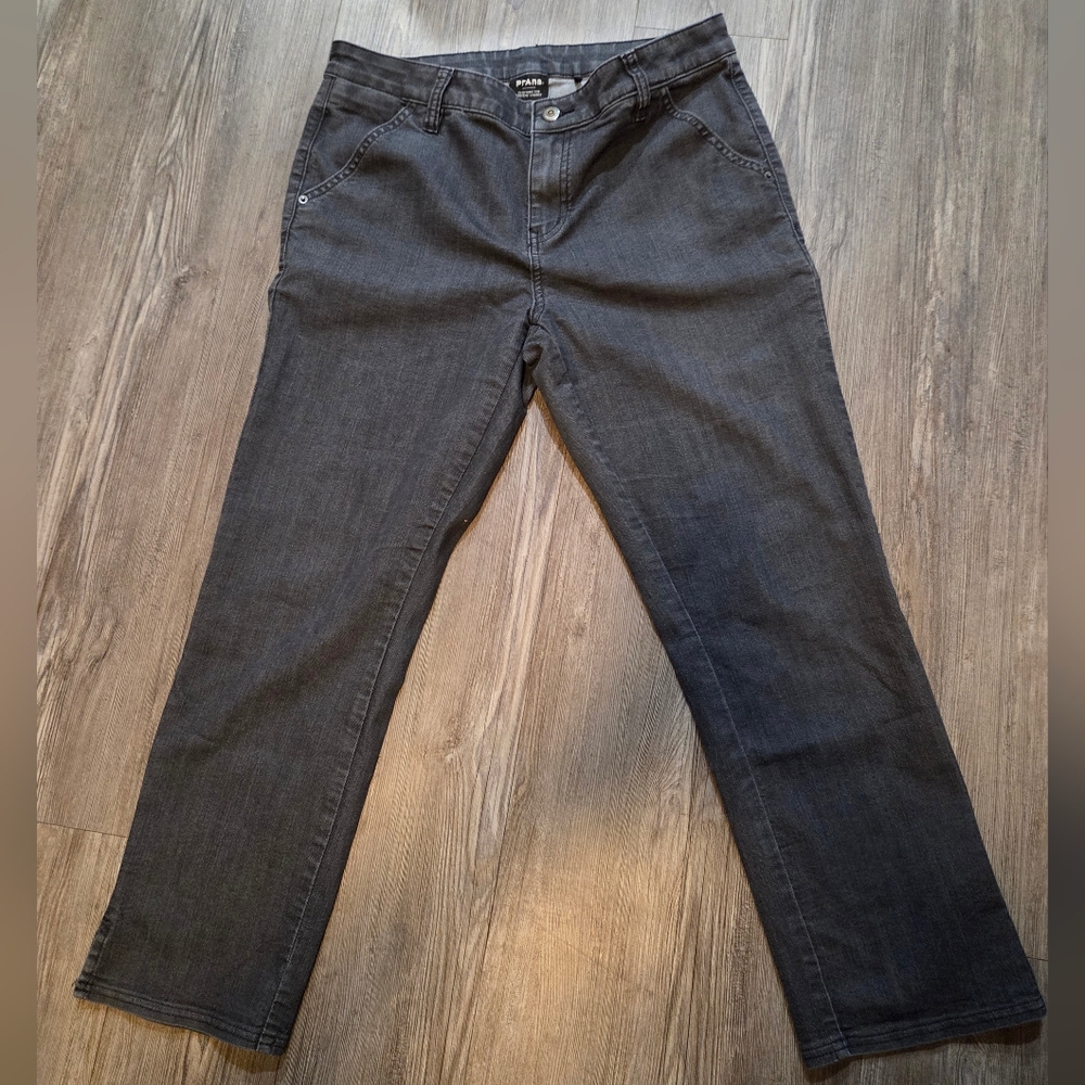 PrAna Charcoal Straight Leg Jeans